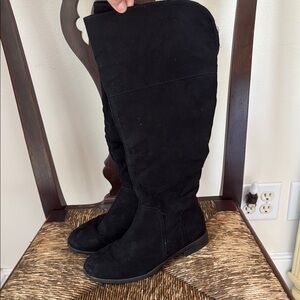 Black Knee-High Boots